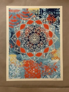 Chaos Mandala - Obey Giant Shepard Fairey Signed Numbered /550 Art Print - Picture 1 of 5