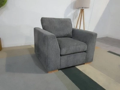 DFS Hayden Armchair Super Soft Jumbo Steel RRP £469 - Image 1 of 3