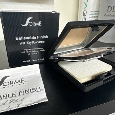 Sorme Believable Finish Wet/Dry Powder Foundation #401 Natural Buff Dual Active - Image 1 of 4