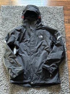 The North Face Hyvent Mens Medium Jacket Hooded Waterproof Black Ski Coat 2011 - Picture 1 of 11