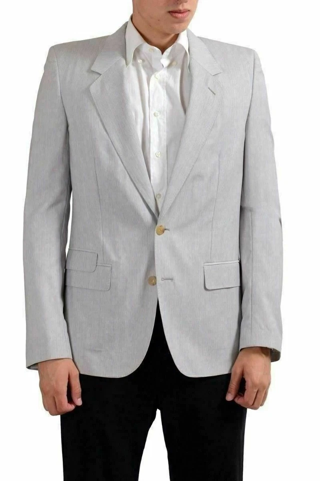 Blazer Abrigo Deportivo Maison Martin Margiela Para Hombre Rayas 100% Lana EE. UU. 38 IT 48 Foto 1 de 4