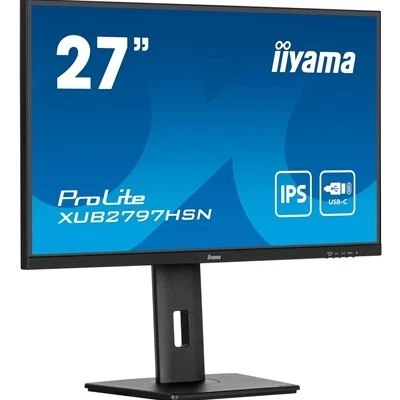 Iiyama Prolite XUB2797HSN-B2 27 " Full Hd Ips Monitor Matte Black Usb-C Dock Rj4 - Image 1 of 1