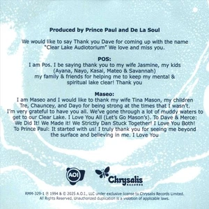 DE LA SOUL CLEAR LAKE AUDIOTORIUM NEW CD - Picture 1 of 1