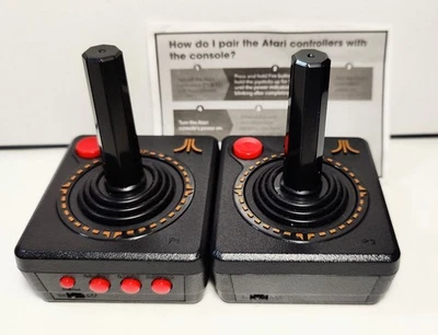 Controladores inalámbricos Atari Flashback 9 Gold P1 y P2 - Probados - Joysticks OEM Foto 1 de 4