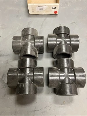 4x Banjo Polypropylene Cross Pipe Fitting 2" NPT Female - CR200 - Image 1 of 4