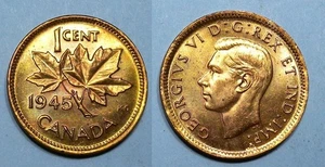 1945 CANADA CENT GEM FLASHY #589-69 - Picture 1 of 1