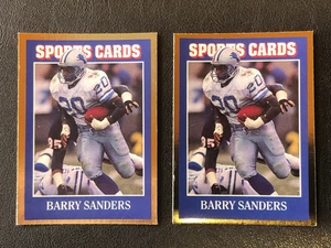 (2)x Barry Sanders 1992 Allan Kaye's Sports Card News Football Trading Cards - Picture 1 of 2