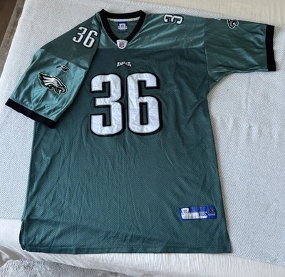 Camiseta deportiva vintage auténtica de Brian Westbrook Philadelphia Eagles de la NFL 2002 Foto 1 de 4