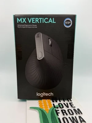 New/Sealed. Logitech MX Vertical Advanced Ergonomic Wireless Mouse (910-005447) - Image 1 of 4