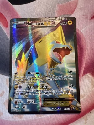 Manectric EX 113/119 Pokemon Phantom Forces XY 2014 Full Art Ultra Rare Mega NM - Image 1 of 4