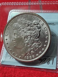 1886 AU GEREINIGTER MORGAN SILBER DOLLAR YOU VS ME #MF-T4968 - Bild 1 von 3