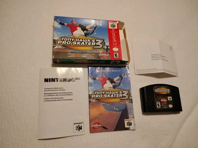 Tony Hawk's Pro Skater 3 (Nintendo 64, 2002) - Complete In Box - rare  - Image 1 of 4