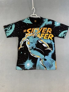 Camiseta Negra Moderna Silver Surfer Marvel Comics AOP Estampado Completo Talla XL - Imagen 1 de 6