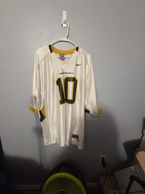 NCAA NIKE Mizzou Missouri Tigers #10 Football Jersey Chase Daniel White - Image 1 of 4