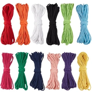 131 Yards/120M 12 Colors Natural Cotton Cording Colored Macrame Cord 3mm Soft... - Bild 1 von 4