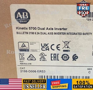 New Sealed AB 2198-D006-ERS3 Kinetix 5700 Dual Axis Inverter 2198D006ERS3 - Picture 1 of 2