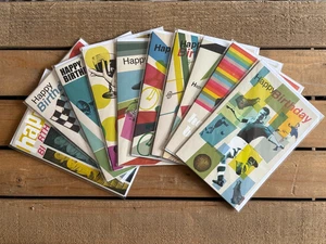 10 x Geburtstagskarten 50er Jahre Grafikstil - Bild 1 von 11