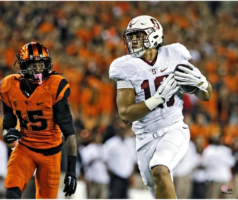Austin Hooper Stanford Cardinal Unsigned Running Photograph Cover