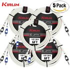 5-PACK Kirlin 6FT 3.5mm TRS To Dual RCA 24AWG Y-Patch Cable LGY-364-06/WH