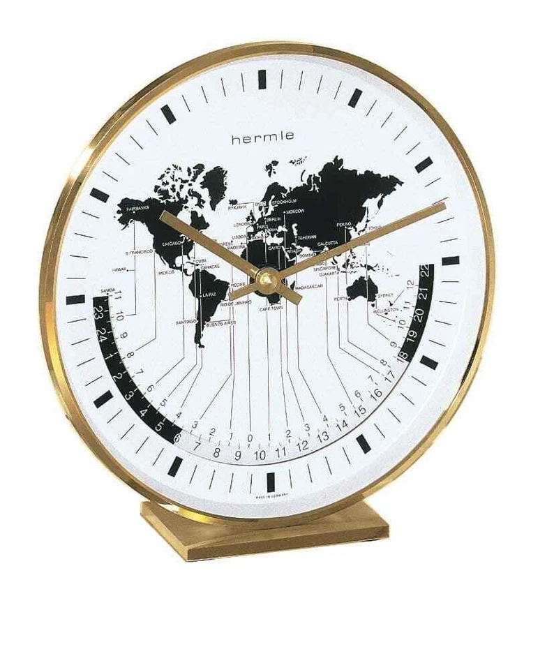 Hermle 22704-002100 Bufalo I World Time Table Clock - Image 1 of 1
