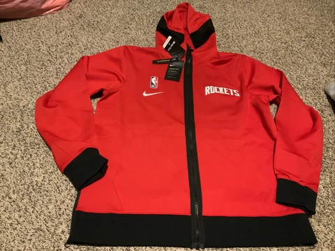 Nike Houston Rockets Therma Flex Full-Zip Hoodie Red/Black Men’s Size:  Large Cover