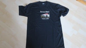 T-Shirt Schwarz Größe XL Thailand River Kwai, Brücke mit Zug - Bild 1 von 5