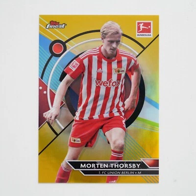 2022-23 Topps Finest Bundesliga GOLD /50 Morten Thorsby #22 - Image 1 of 2