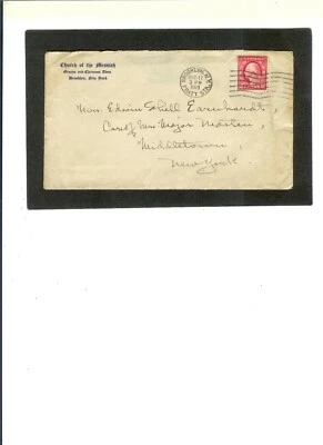 US ENTIRE Return Add. "Church of the Messiah, Brooklyn, NY" pmk 12-17-1919  - Image 1 of 2