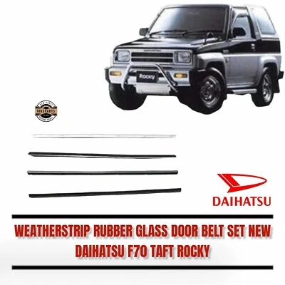 JUEGO DE CINTURÓN DE PUERTA DE VIDRIO DE GOMA TIRA CLIMÁTICA ROCOSA TAFETÁN PARA DAIHATSU F70 NUEVO Foto 1 de 4