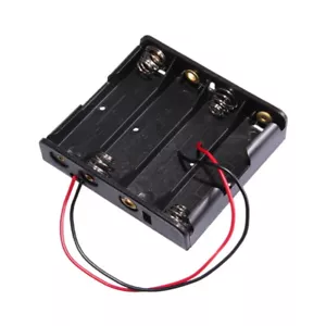 Batteriehalter für 4x AAA Batterien Gehäuse mit Kabel Batteriefach Mignon Akku - Bild 1 von 1