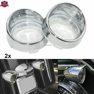Para Harley Touring Road Glide 2x Luz de giro Transparente Biseles Visera Lente Cubierta - Imagen 1 de 17
