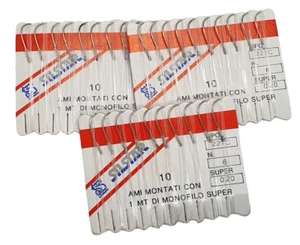 30 Ami montati con 1 metro filo super 0.20 - 221C - N. 6 - CD921 - Foto 1 di 5