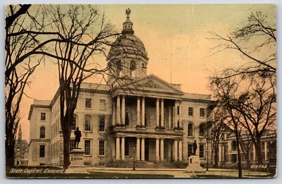明信片州议会大厦,康科德,新罕布什尔州发布 1914 年 — 第 1/2 张图片