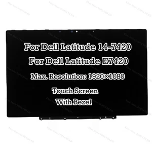 14" Dell Latitude 14 7420 2-in-1 FHD LCD Touch Screen Digitizer Assembly Display - Picture 1 of 10