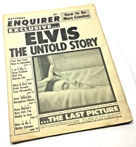 ELVIS THE UNTOLD STORY Original National Enquirer Sept 6 1977 THE LAST PICTURE - Picture 1 of 4