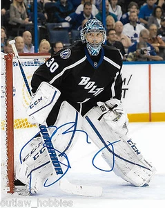 Tampa Bay Lightning Ben Bishop Signed Autographed 8x10 Photo COA M - Picture 1 of 1
