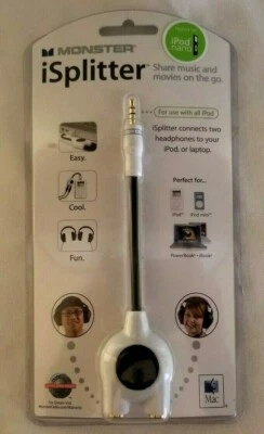 Monster ALCYP iSplitter For Use With All iPods  Y Connector For Shared Listening - Image 1 of 2