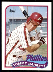 1989 Topps Tommy Barrett Philadelphia Phillies #653