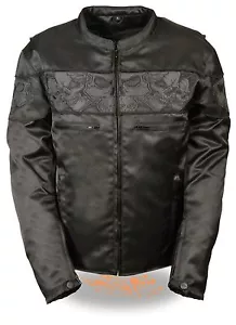 CHAQUETA SCOOTER CROSSOVER TEXTIL CALAVERA REFLECTANTE PARA MOTOCICLETA PARA HOMBRE CON 2 BOLSILLO PARA PISTOLA - Imagen 1 de 12