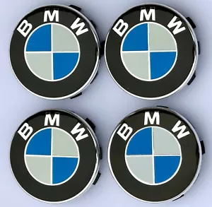 SET 4 56MM BMW ALLOY WHEEL CENTER CAPS BADGES G SERIES G20 G30 G01 GO2 See Video - Picture 1 of 2