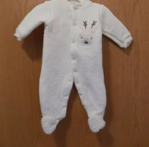 Baby Chick Pea Long Sleeved Footed Snap Pajamas 3-6 Months - Picture 1 of 3