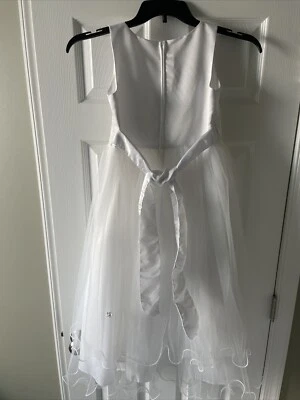 Kid’s Dream Lace Trim Long Tulle Dress Size 13/14 - Image 1 of 2