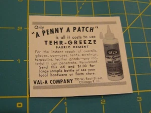 The Farm QRTLY - ANZEIGEN - SOMMER 1961 - TEHR-GREEZE AUFNÄHER Handschuhe Overalls/Chicago, ILL - Bild 1 von 1