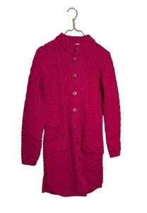 Aran Crafts Long Cardigan Jacket, Merino Wool, Size XS NEW!* - Picture 1 of 6