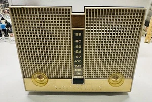 Emerson Röhren Twin Lautsprecher Radio G-1707 - FUNKTIONIERT!!! Ist-Zustand!!! L@@K!!! LESEN!!! - Bild 1 von 14