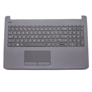 Fits For HP 250 G6 Model 3168NGW Grey Palmrest TouchPad Top Cover UK Keyboard - Picture 1 of 2