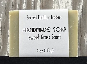 Sweet Grass Bar Soap, 4 oz (114 g) bar, Sacred Feather Traders - Picture 1 of 1