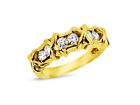 0.60Ct Diamond Wedding Band Ring 14K Yellow Gold Round Cut Channel Setting G Si1
