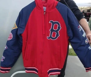 XL NWT MLB Boston Red Sox World Series Champions 9X Varsity ZipUp Jacket SZ XL - Picture 1 of 16