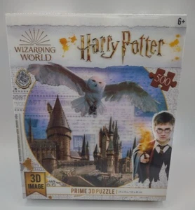 Wizarding World Harry Potter 3D Hogwarts and Flying Hedwig Owl 500 piece puzzle - Picture 1 of 10